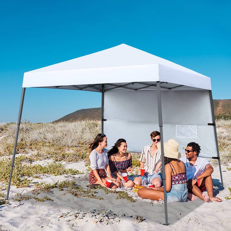 ABCCANOPY Stable Pop up Outdoor Canopy Tent with Sun Wall