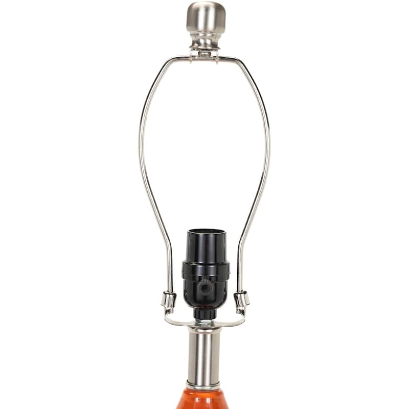 Alcina Double Gourd Glazed Table Lamp - 24"H x 14"W x 14"D