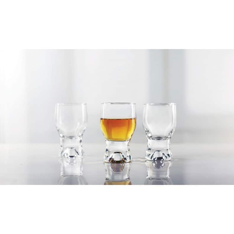 Circleware Tipsy Shot Glasses Set of 6 - 2 oz.