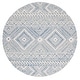preview thumbnail 26 of 28, SAFAVIEH Handmade Metro Baiba Boho Moroccan Wool Rug 6' Round - Blue/Ivory - Round
