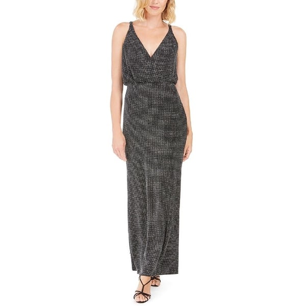 green emerald velvet dress Vince Camuto 3/4 Flounce Sleeve Sequin Shift Dress – DGFOutlet main image 0