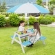 preview thumbnail 34 of 38, Costway 3-in-1 Kids Picnic Table Wooden Outdoor Sand & Water Table - See Details