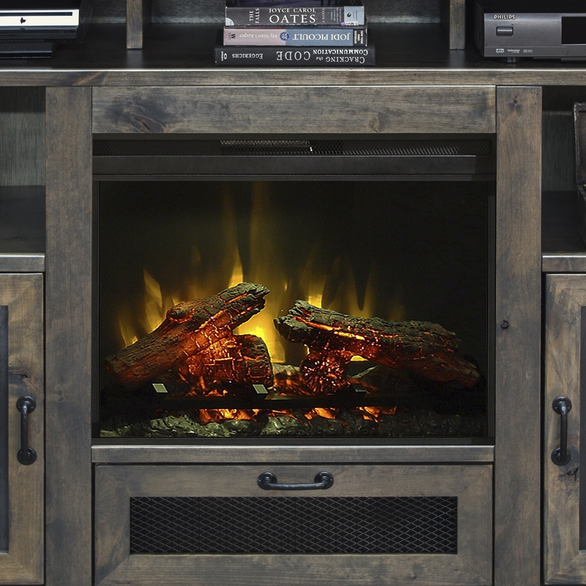 Shop The Gray Barn Fagerbakke 62 Inch Fireplace Console