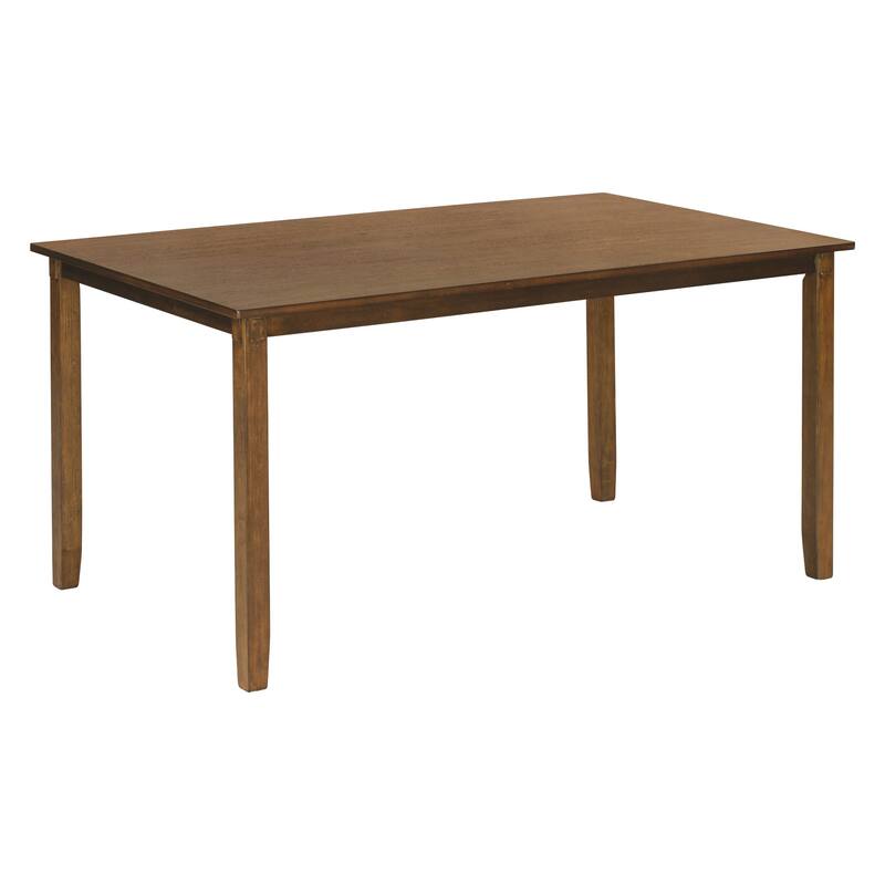 Traditional 6-Piece Wooden Dining Table Set with 4 Upholstered Chairs and Bench
