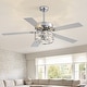 preview thumbnail 3 of 17, 52" Reversible 5-Blade Caged Ceiling Fan with Light and Remote