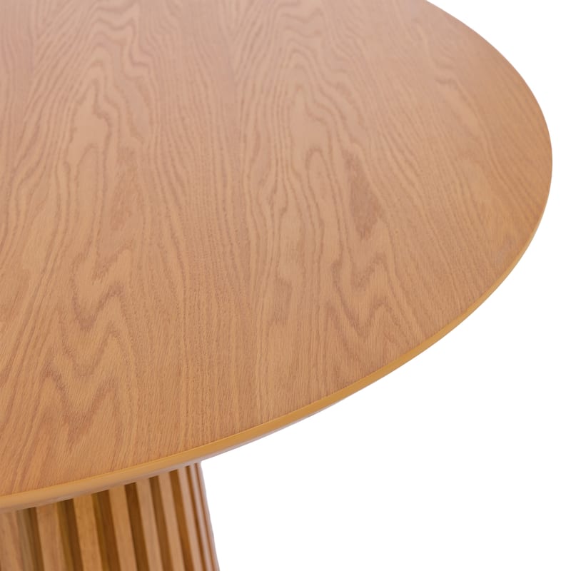 Christopher Knight Home - Camden Modern Expandable Oval Dining Table Base with Fluted Pedestal Design