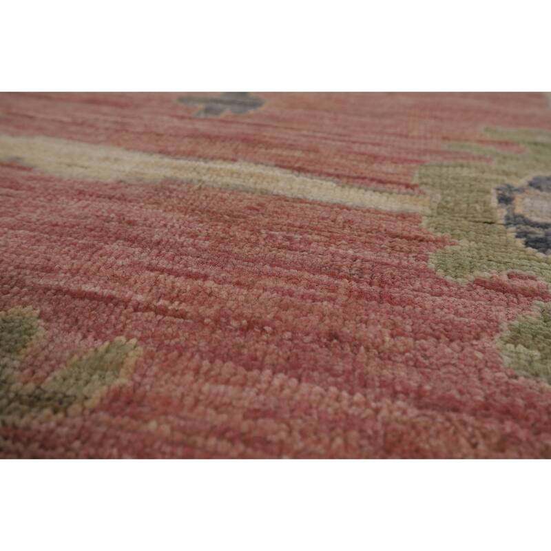 Vegetable Dye Oushak Turkish Area Rug Hand-Knotted Bedroom Wool Carpet - 8'3"x 10'0"