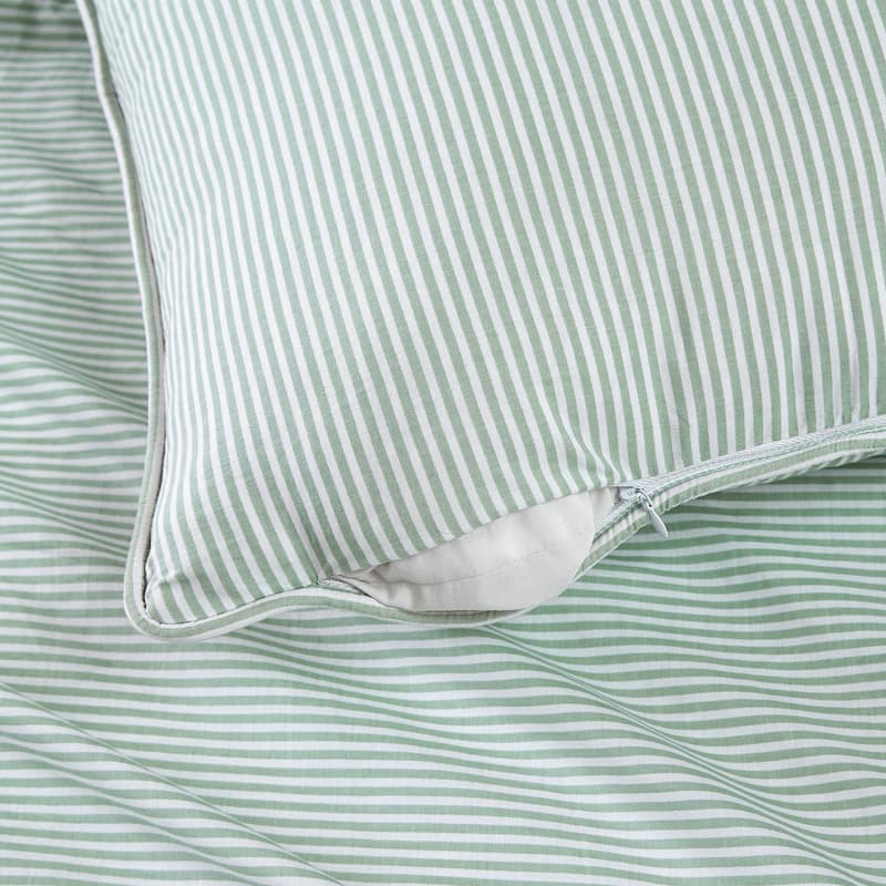 Brooklyn Loom Pinstripe 20x20 Decorative Pillow with Removable Cover