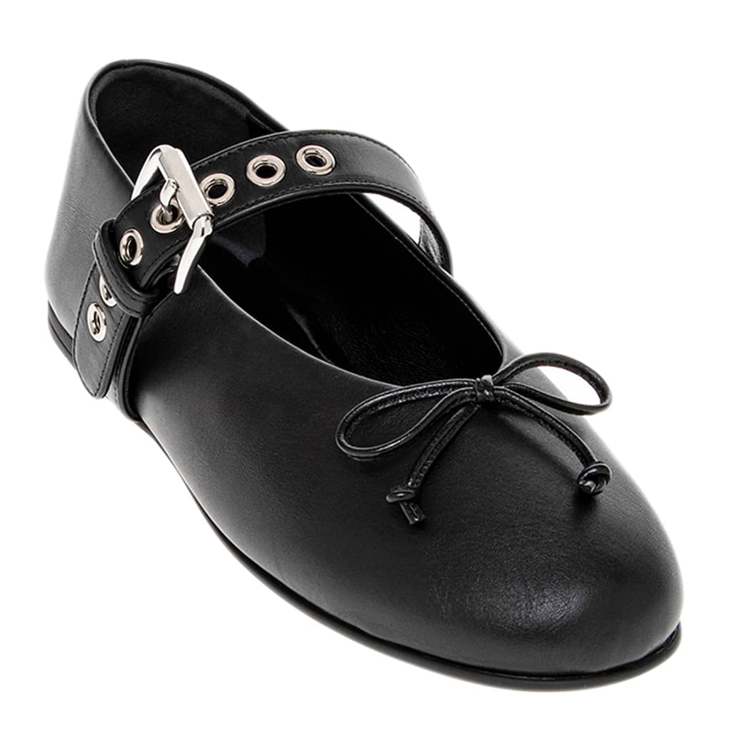 Miu Miu Buckled Ballerina Flats