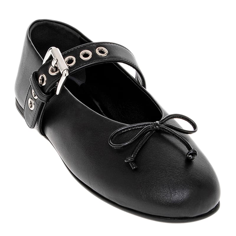 Miu Miu Buckled Ballerina Flats - 35.5 EU