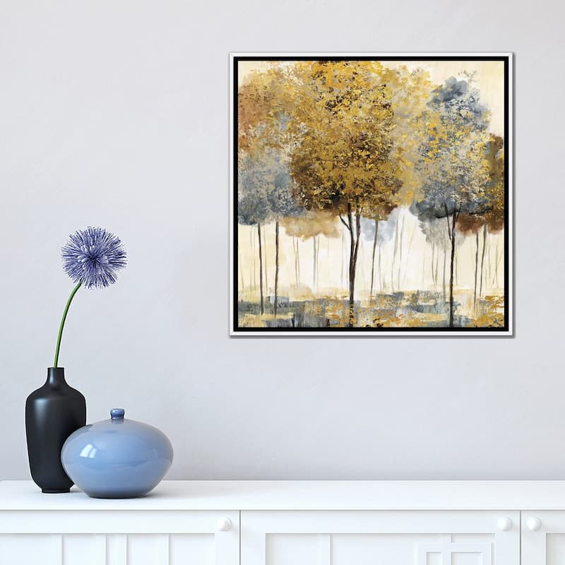 iCanvas "Metallic Forest I" by Nan Framed Canvas Print