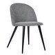 preview thumbnail 122 of 176, Homy Casa Mid-Century Modern Fabric Dining Chairs (Set of 2)
