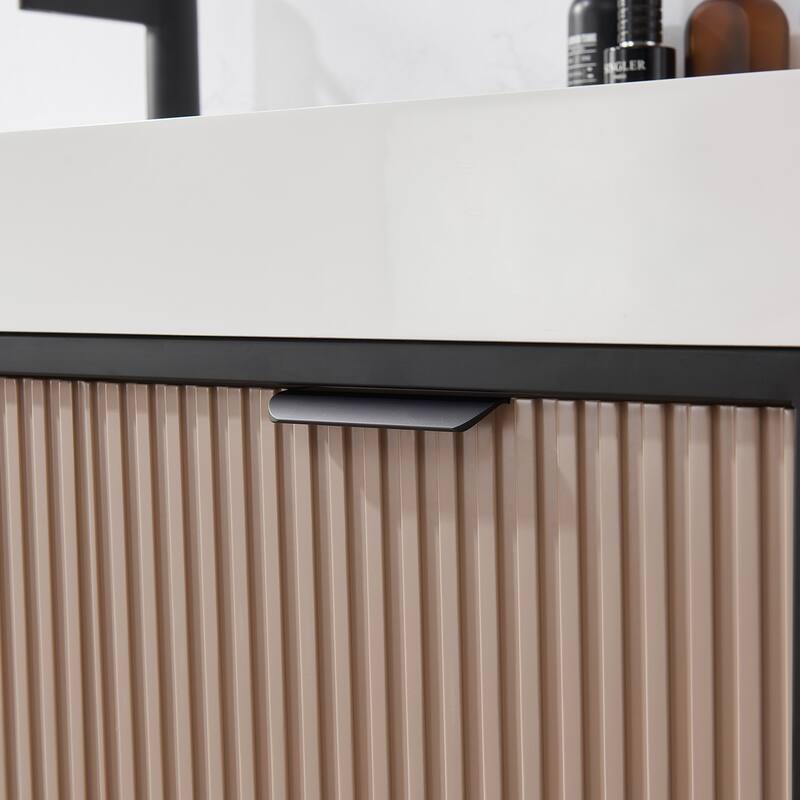 Marcilla 60 in. Double Sink Bath Vanity with Stone Sink Top
