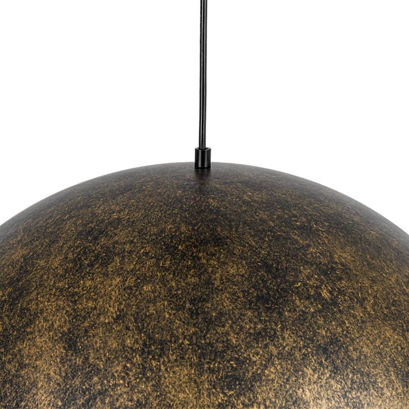 Industrial Oversized Metal Dome Pendant Light - Modern Farmhouse