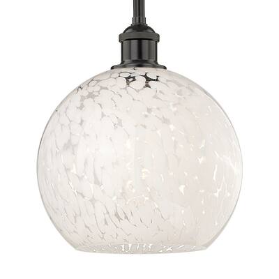 Innovations Lighting 616-1S 11 10 White Mouchette Pendant White