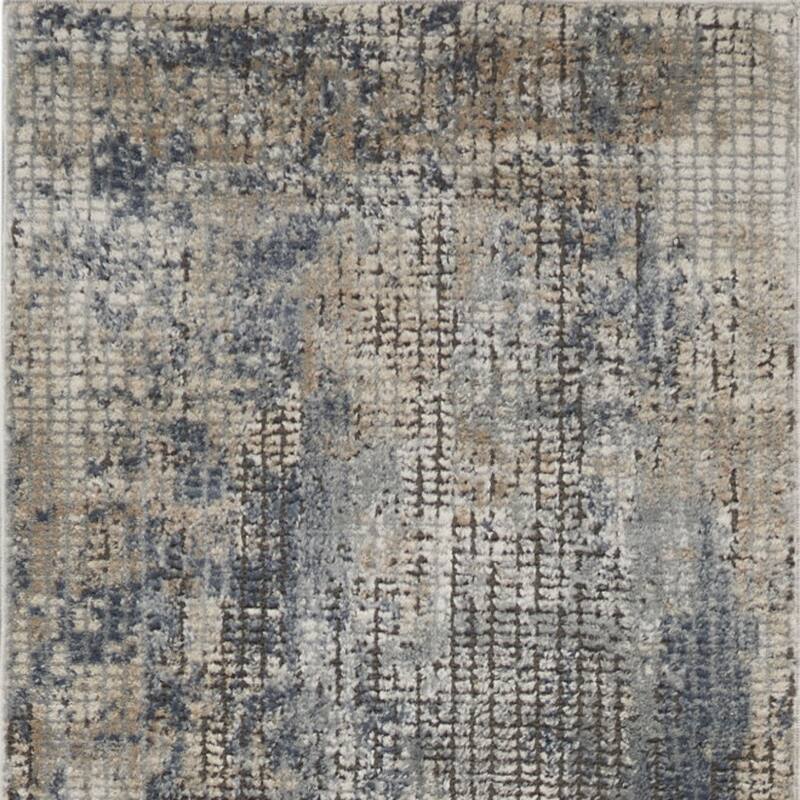 Melo Power Loomed Distressed Abstract Modern Area Rug By HomeRoots - 120' X '26' X '0.32
