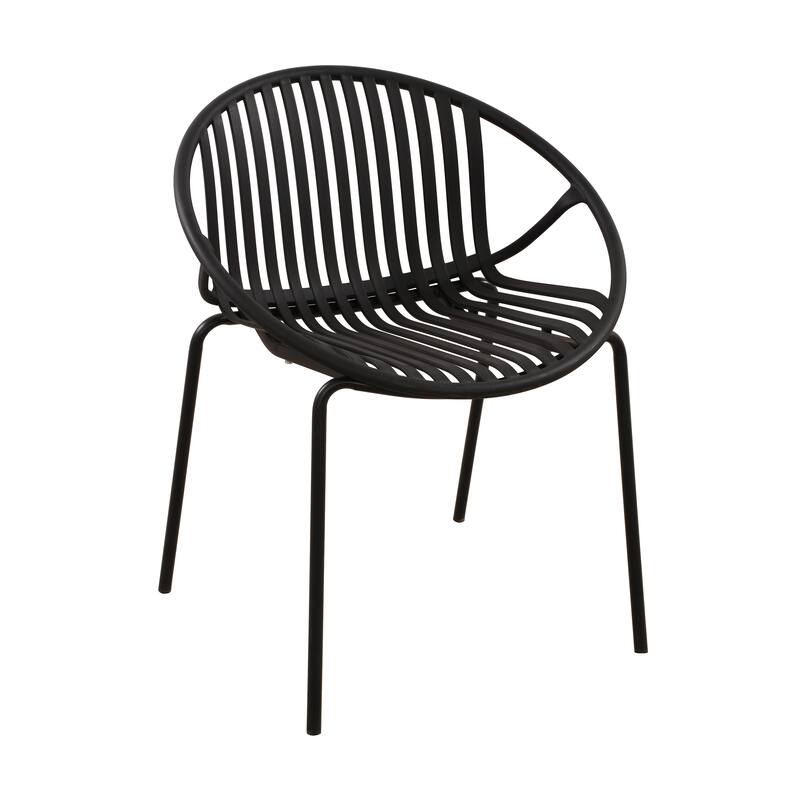 7 Pieces Outdoor Modern Dining Set with Stackable Chair, White