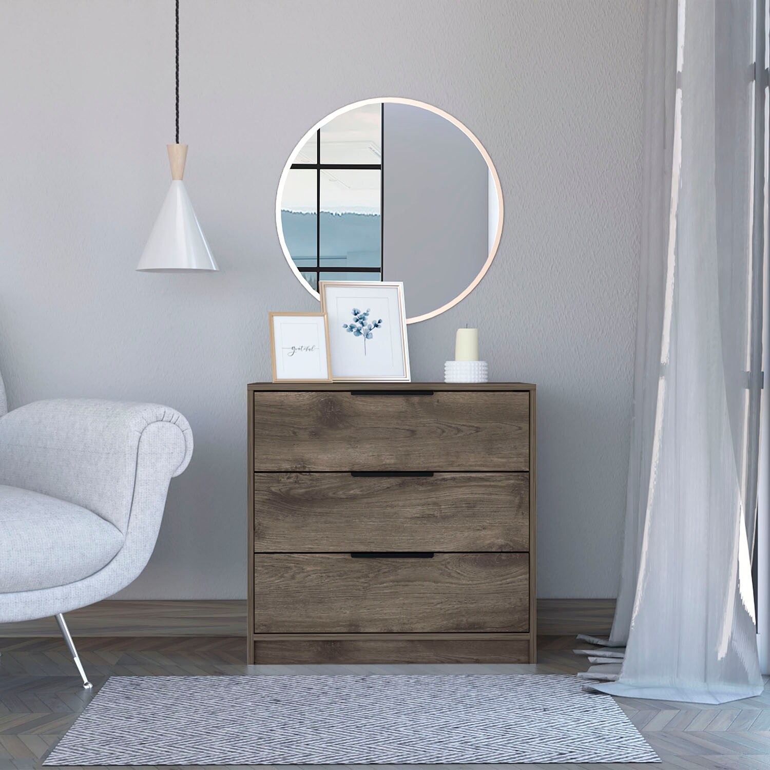 Grey 3 drawer Dressers Bed Bath Beyond