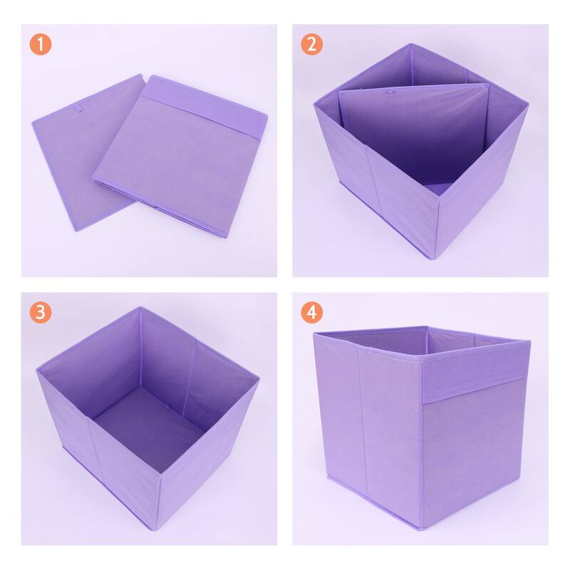 Fabric Storage Cube, Storage Bin for Shelves Closet, Collapsible Storage Basket for Organizing Clothes Books