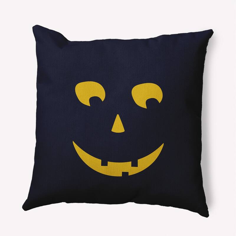 Halloween JackoLanternLeft Accent Pillow - Navy - 18" x 18"