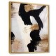 preview thumbnail 2 of 6, Designart 'Glam Collage II' Modern & Contemporary Framed Canvas Print - Black