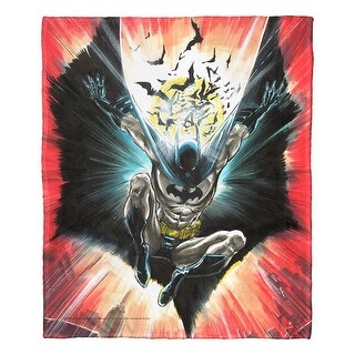 BATMAN Silky Touch Super Zachte Sprei Deken, 152 x 127 cm