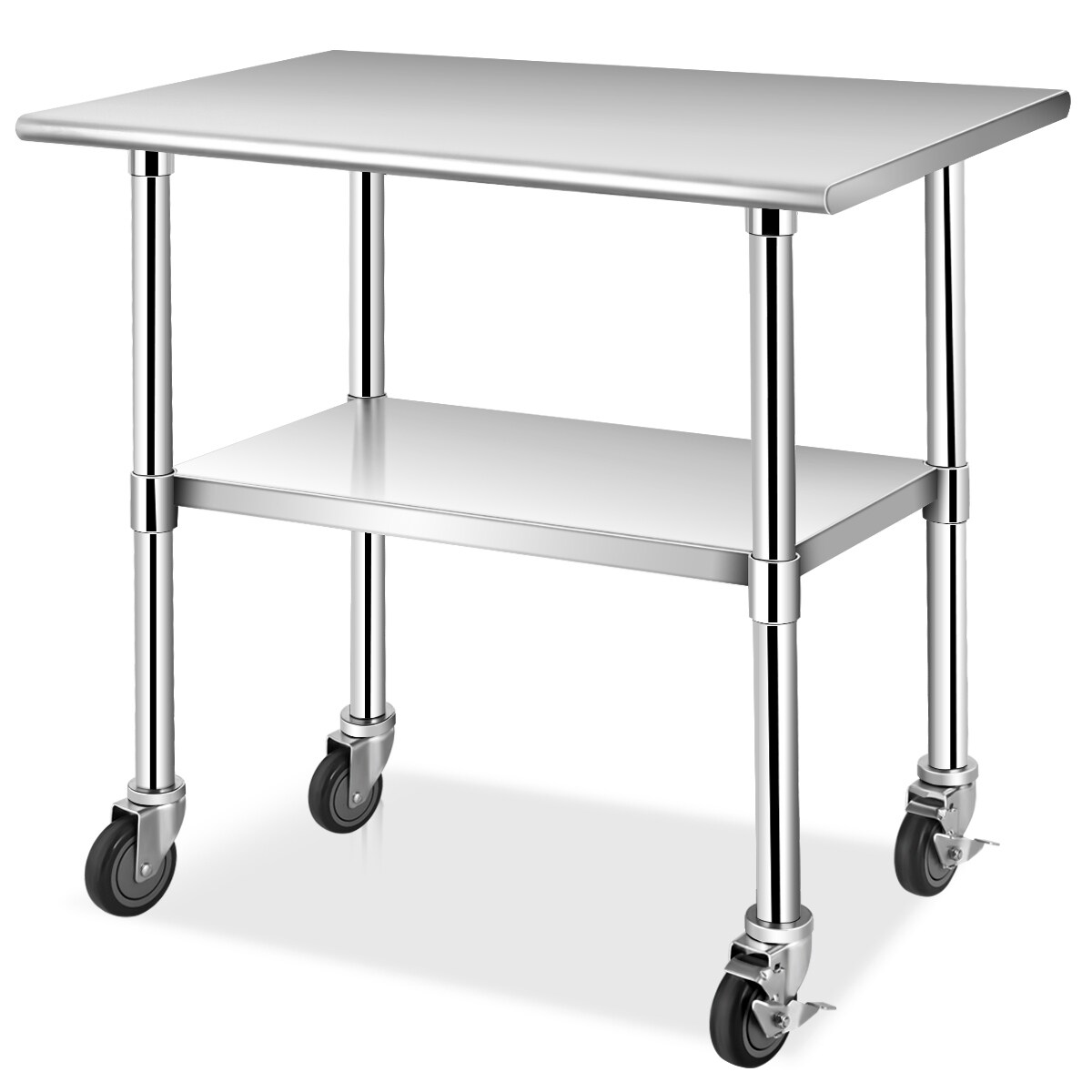 Stainless Steel Commercial Kitchen Work Food Prep Table Restaurant