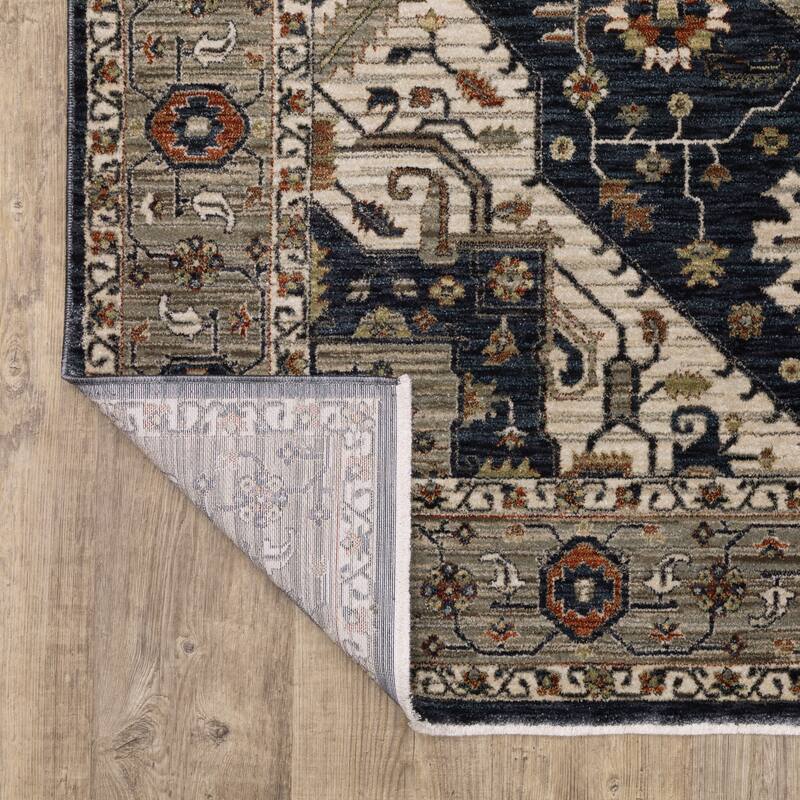 Esme Traditional Center Medallion Area Rug