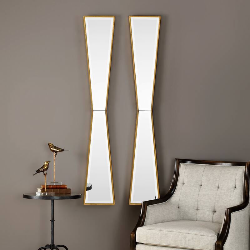Uttermost Corbata 10" Wide Bow Tie Geometric Accent Wall Mirror