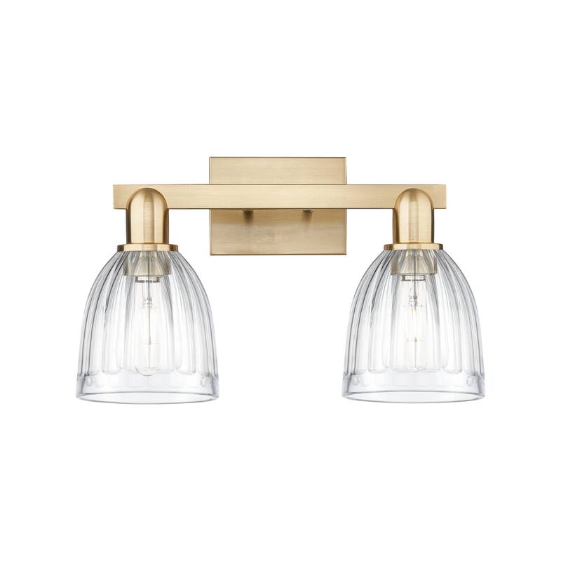 Innovations Lighting Endless Possibilities Arcadia - Brookfield - 2 Light 17" Bath Vanity Light - Clear/Champagne Bronze