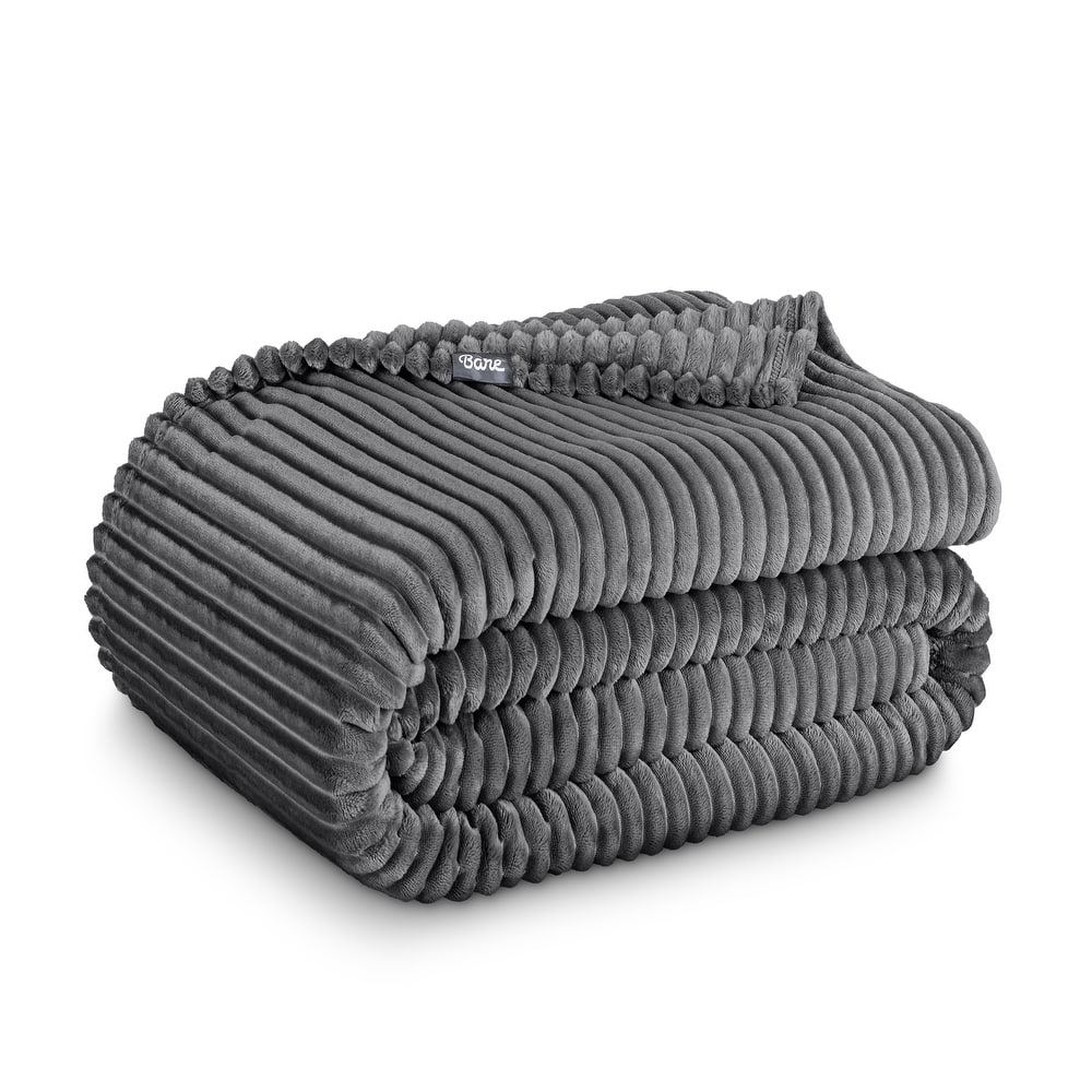 Bare Home Microplush Fleece Blanket - Ultra-Soft - Cozy Fuzzy Warm