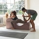 preview thumbnail 29 of 39, Avana Kami Convertible Chaise / Yoga & Massage - 2-In-1 Ottoman with Concealed Fold Out Yoga Lounge Chair, Microvelvet