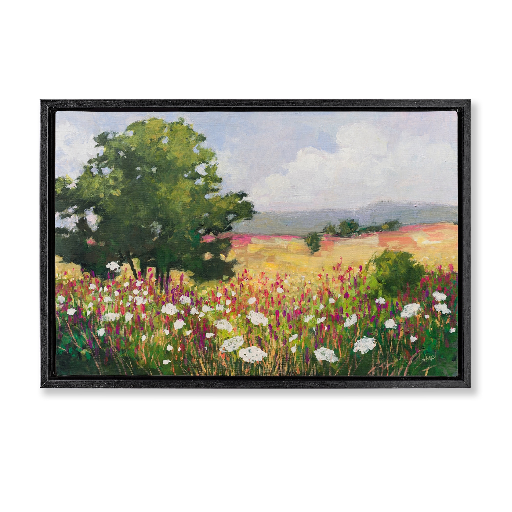Stupell Blooming Horizon Countryside Framed Floater Canvas Wall Art Design By Julia Purinton