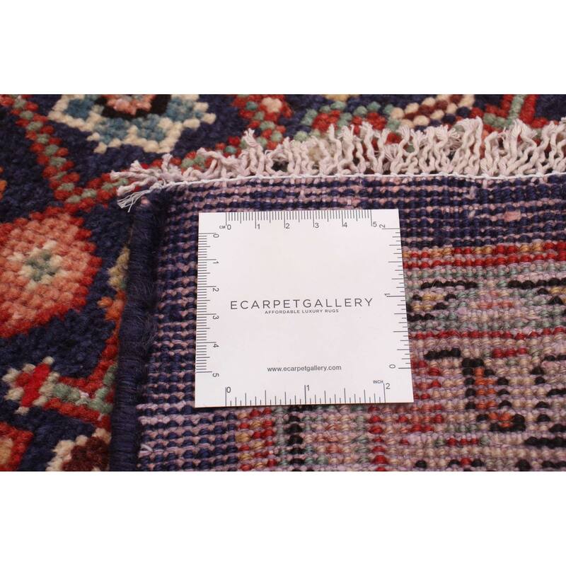 ECARPETGALLERY Hand-knotted Andelz Navy Wool Rug - 3'5 x 10'5