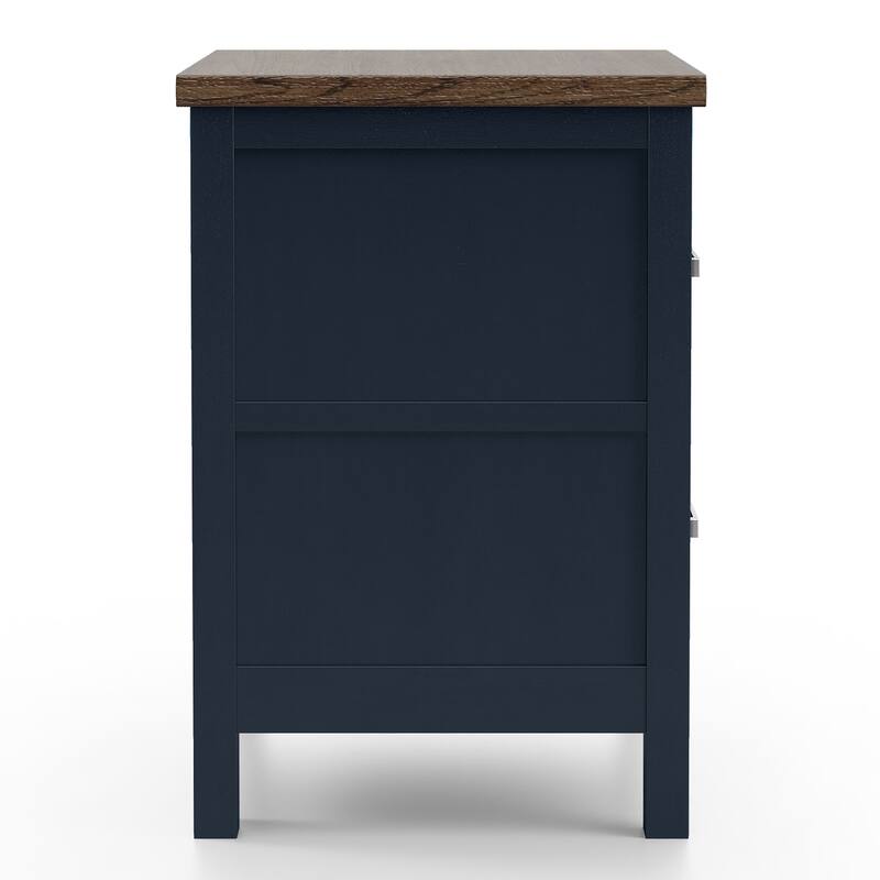 Furniture of America Althea Modern Farmhouse 2-Piece Wood Kids Panel Bed and Nightstand Set