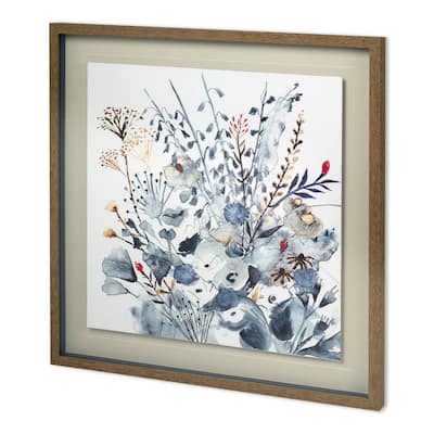 Custom Indigo & Ochre I Framed Art Print