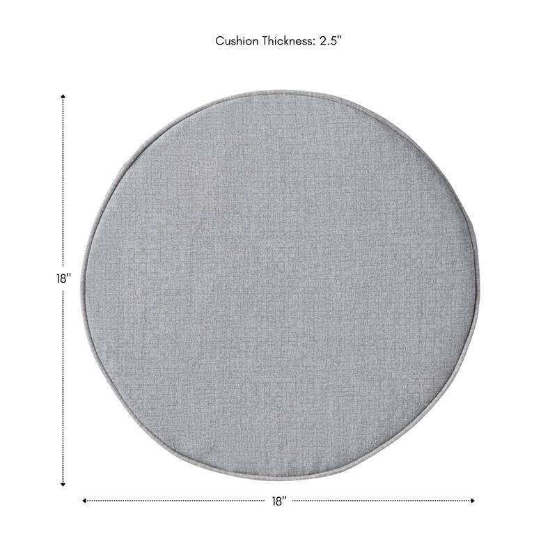 Greendale Home Fashions 18" Round Outdoor Chair Pad (Set of 2)