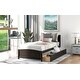 preview thumbnail 3 of 9, Twin Size Platform Bed with Two Drawers and Solid Pine Wood Construction