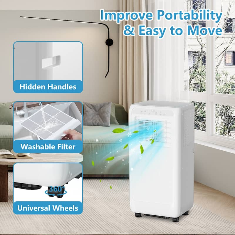 8000Btu Portable Air Conditioners Cool up to 350 Sq Ft