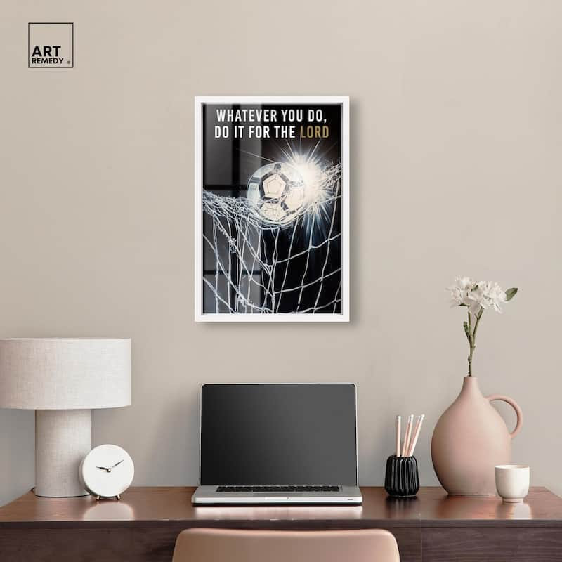 Do it for the Lord Soccer Shadowbox by Art Remedy