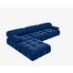 preview thumbnail 23 of 37, Modern Velvet Upholstered Large Modular Sectional Sofa