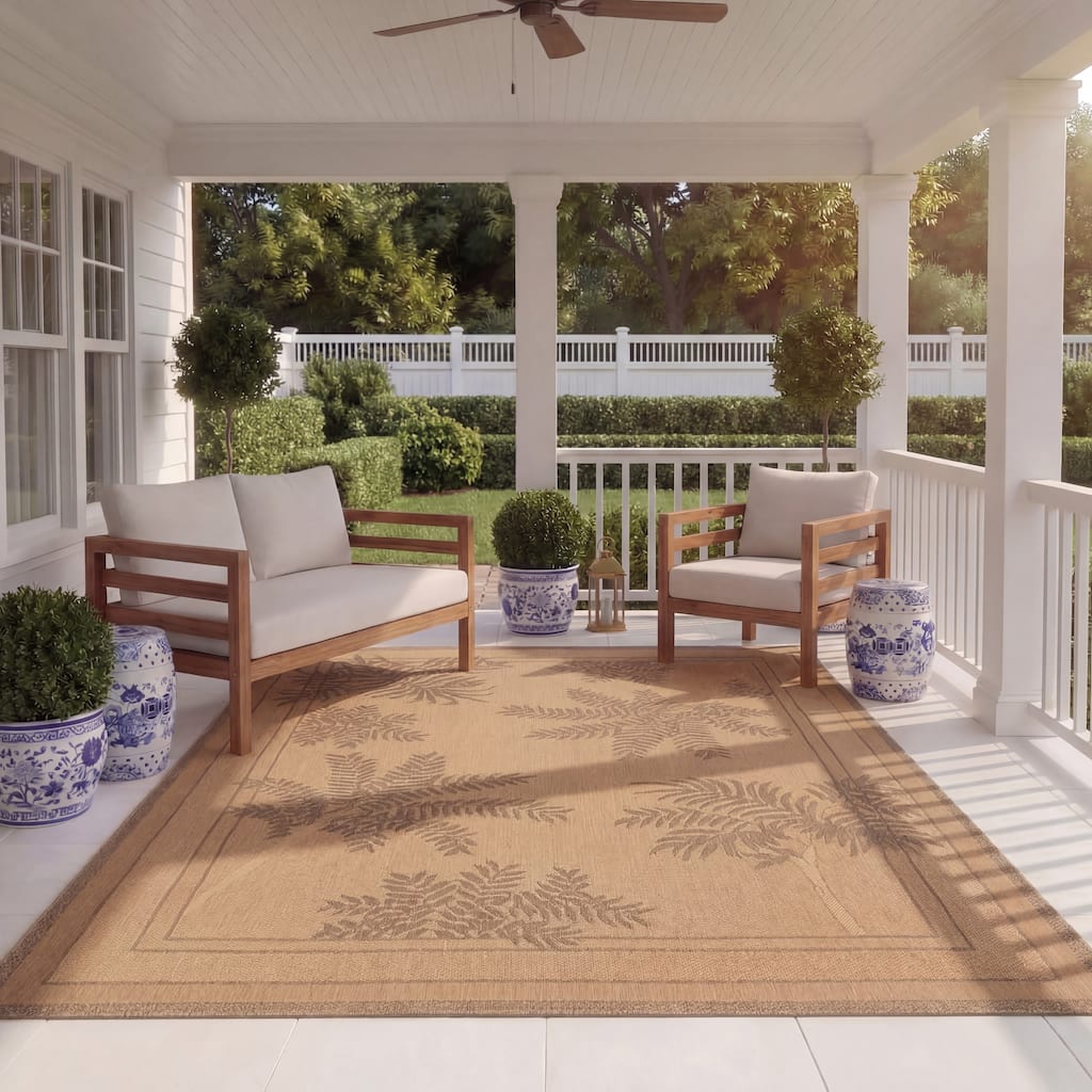 SAFAVIEH Courtyard Dearbhail Indoor/ Outdoor Waterproof Patio Backyard Rug