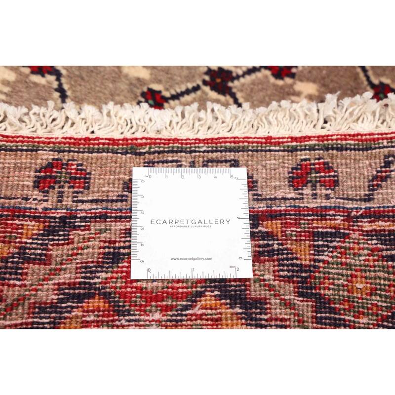 ECARPETGALLERY Hand-knotted Konya Anatolian Taupe Wool Rug - 4'11 x 9'11