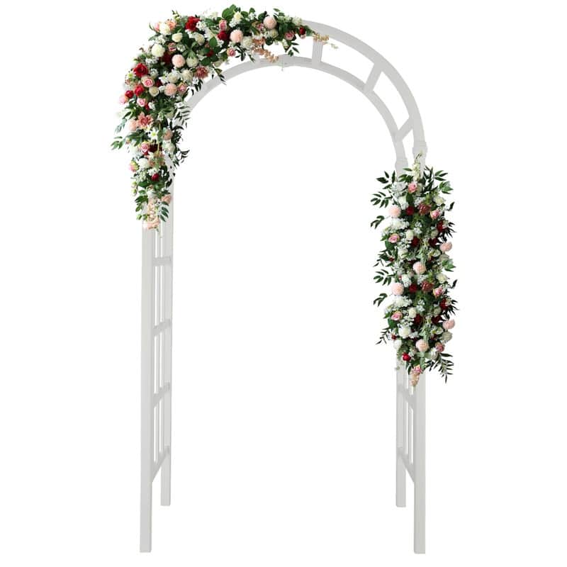 39.6" W x 86.2" H PVC Garden Arch - White