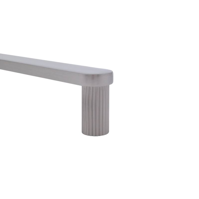 Hapny Home R512 Ribbed 12" Center to Center Solid Metal Luxury