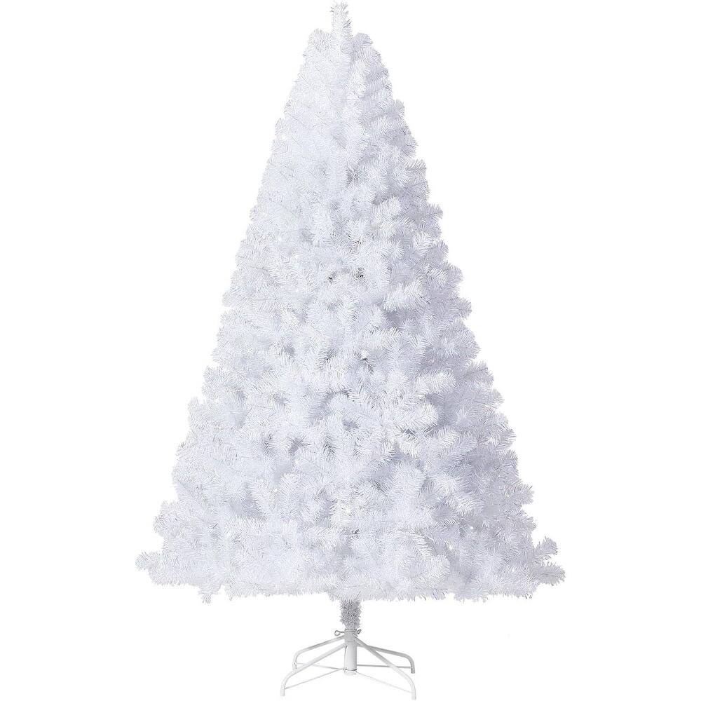 Prelit White Purple Gradient Snow Flocked Christmas Tree, Xmas Tree - N/A