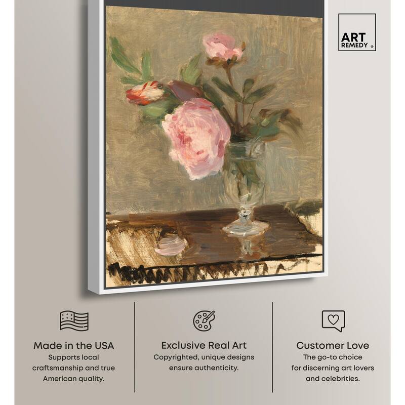 Moristot Peony Canvas by Art Remedy