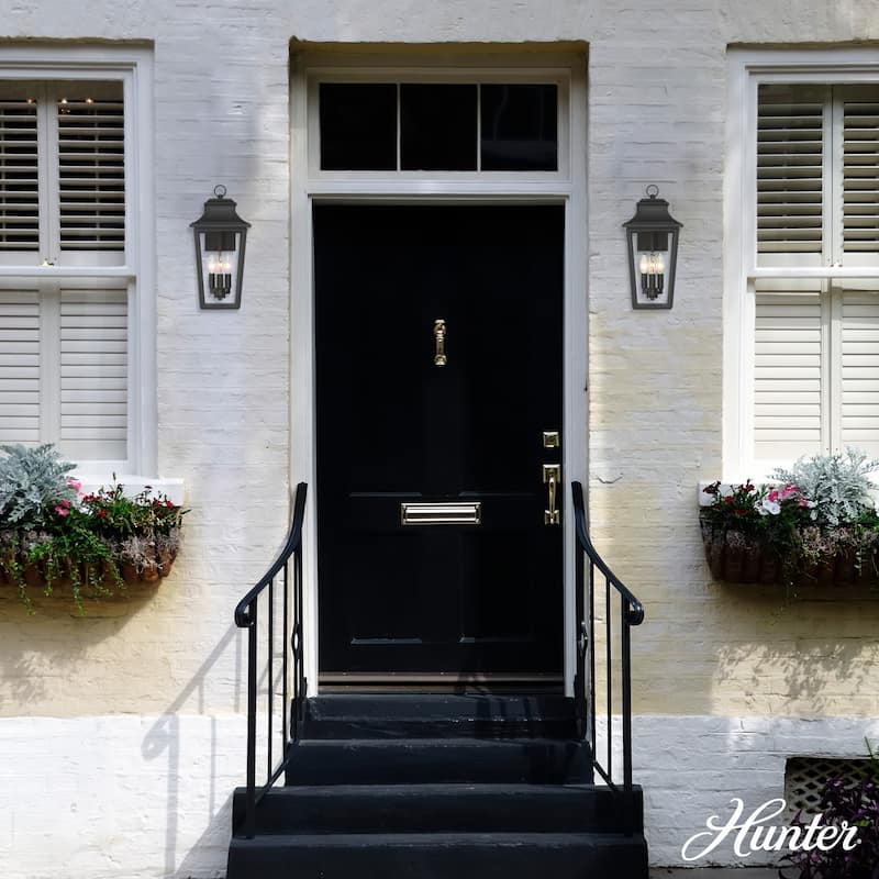 Hunter Spring Cove Outdoor Wall Light - Front Porch, Patio, Garage, Pergola - Traditional, Mission - Resists Corrosion!