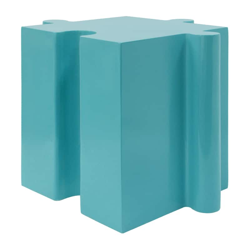 Christopher Knight Home - Ami Puzzle Art Modern 3-Piece Modular Outdoor Side Table Set with Interlocking Design