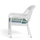 preview thumbnail 18 of 41, Portside Coastal White Outdoor Wicker Dining Set (5-Piece)